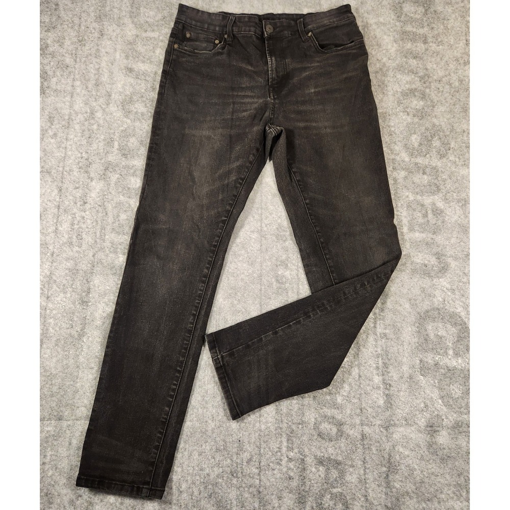 Aeropostale jeans men's 33x30 black athletic slim mid rise
